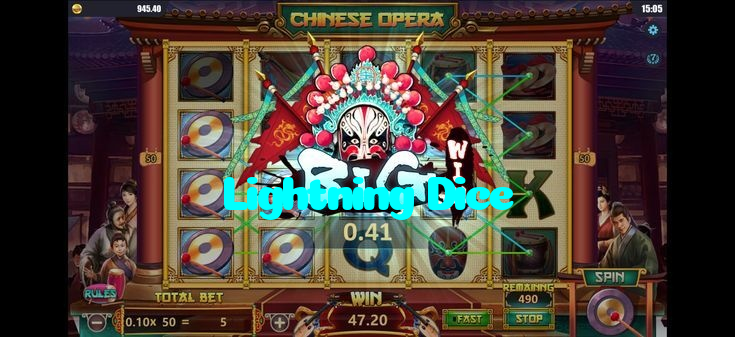 available types of Lightning Dice bet including pre-match live express and system bets